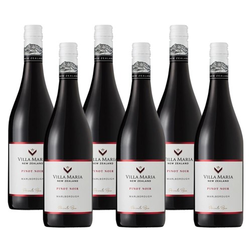 Case of 6 Villa Maria Pinot Noir Private Bin 75cl Red Wine